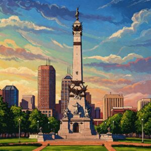 the Soldiers and Sailors Monument in Indianapolis, Indiana the Soldiers and Sailors Monument in Indianapolis, Indiana